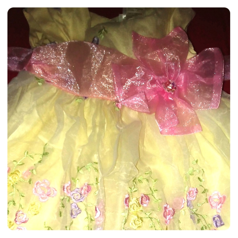 Yellow flower dress